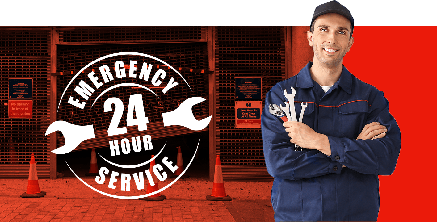 24 Hour Emergency Garage Door Repair Services Banner